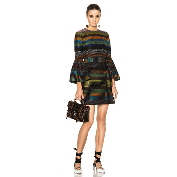 NICHOLAS Pleat Sleeve Shift Dress Size 0 NWT - Picture 1 of 9